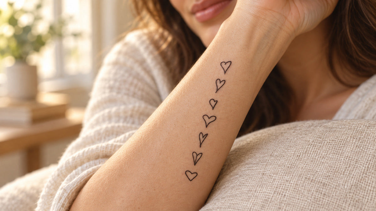 Heart Semi Permanent Tattoo: Love, Family & Meaning