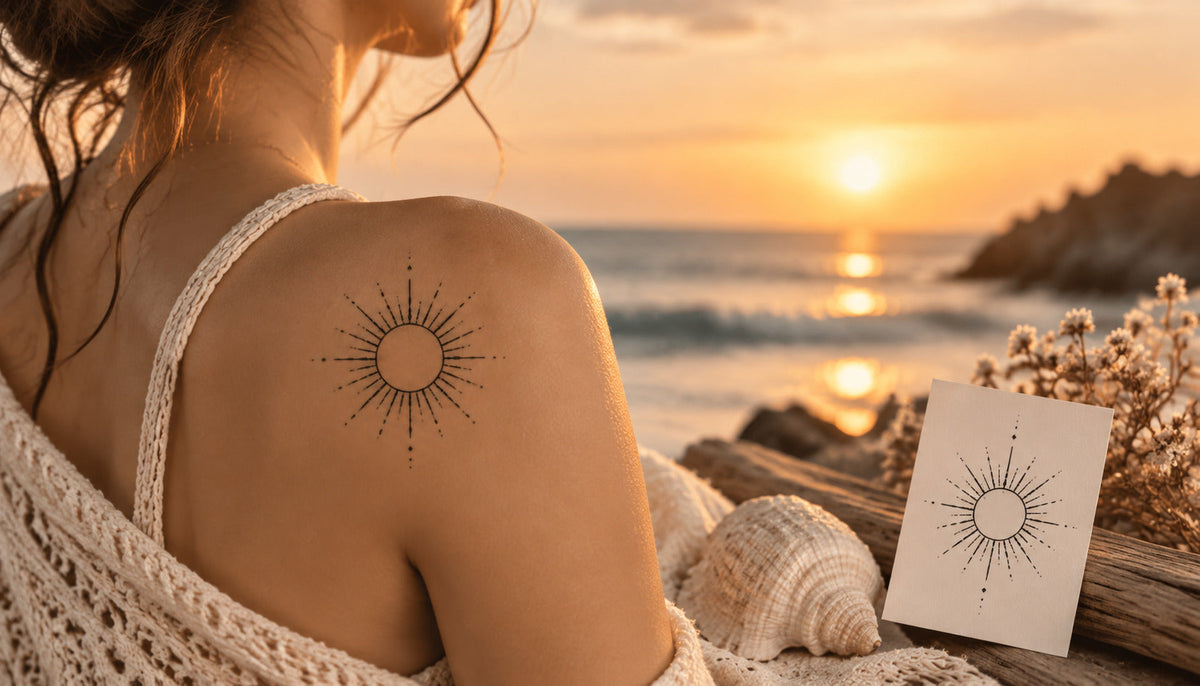 Sun Semi Permanent Tattoo: Meaning & Minimal Designs