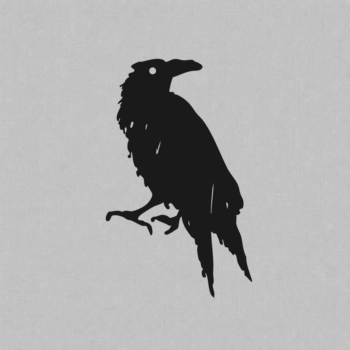 Bird temporary tattoos featuring a raven silhouette perched on a branch
