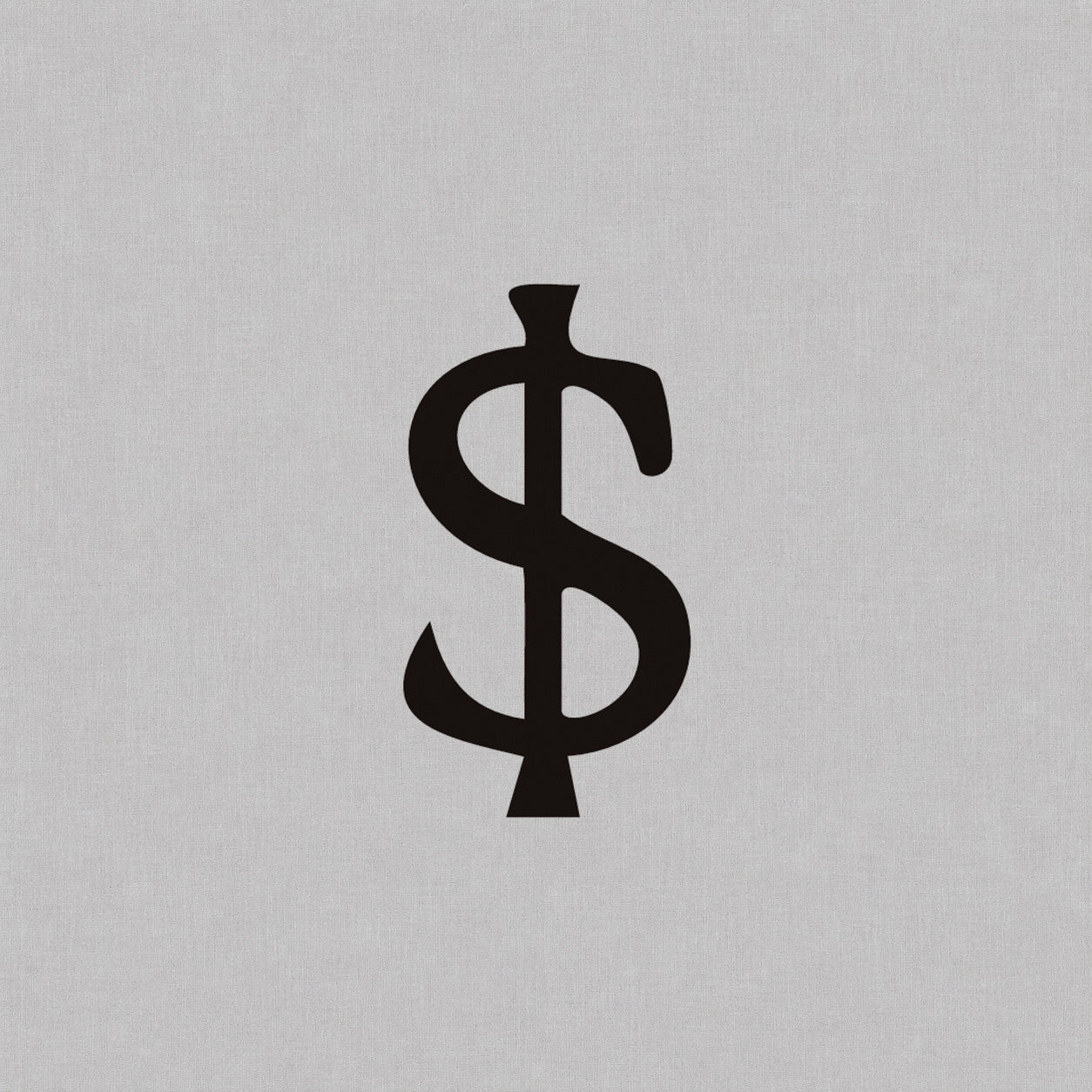 Temporary tattoo design featuring a bold black dollar sign symbol.