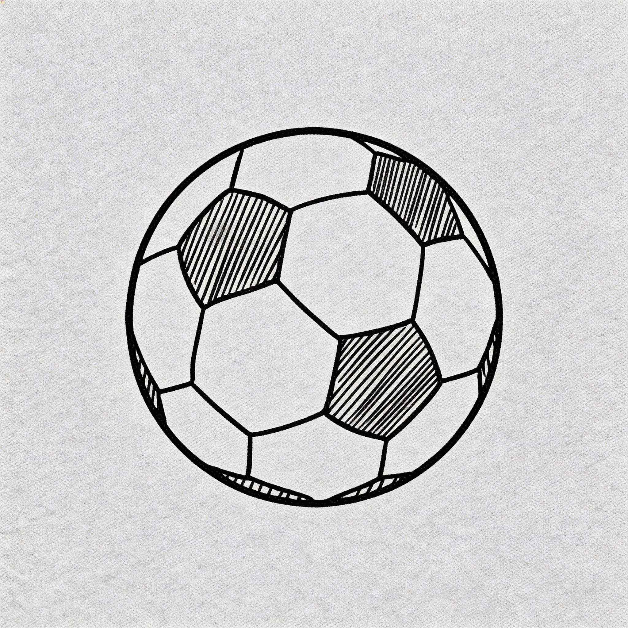Classic soccer ball temporary tattoo with clean black line art for sports fans