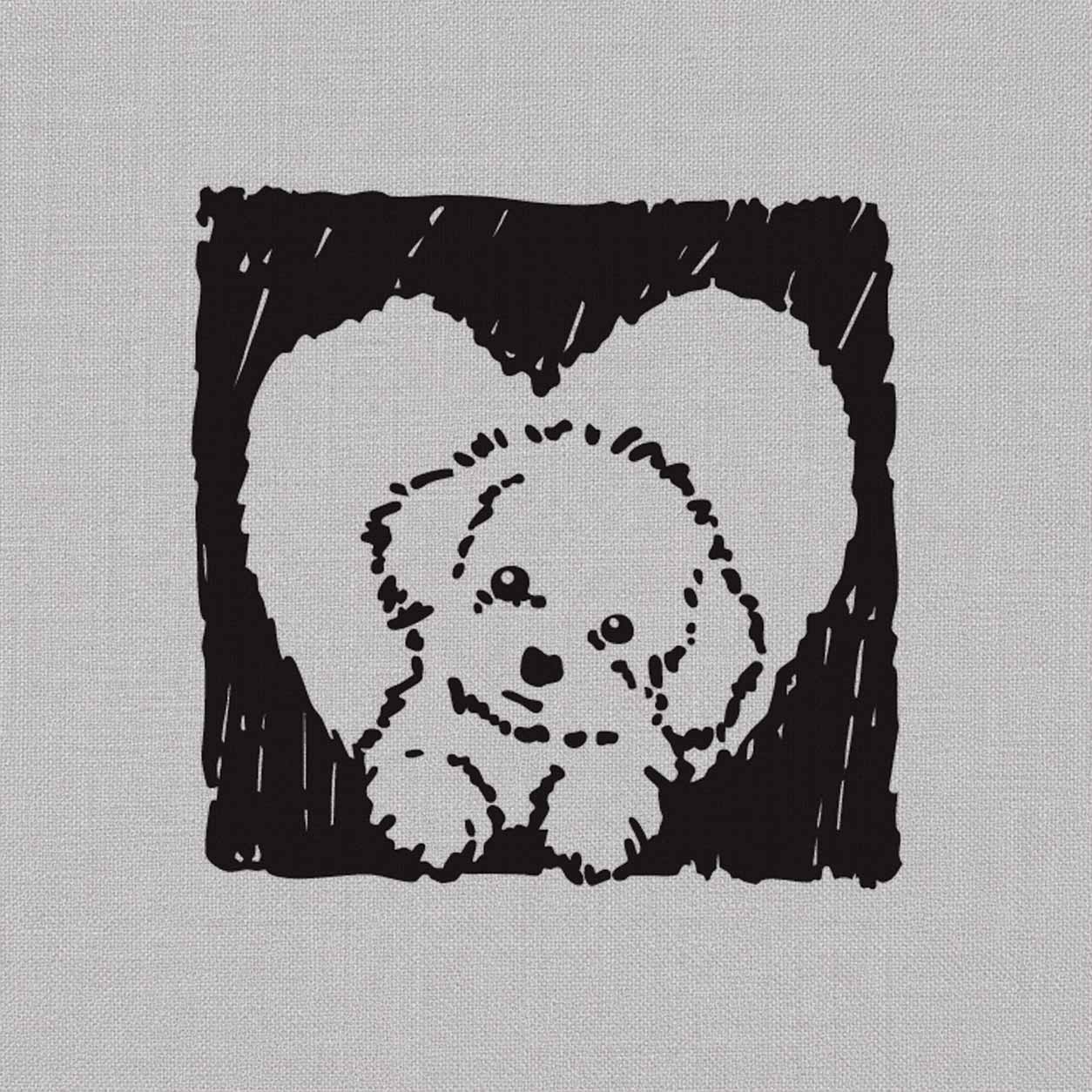 Puppy Love Heart Temporary Tattoo Design
