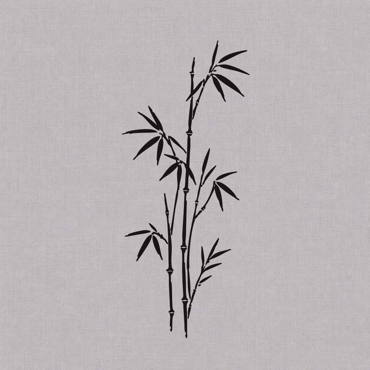 Temporary tattoo ideas design featuring elegant bamboo with layered pointed leaves and clean black botanical linework.
