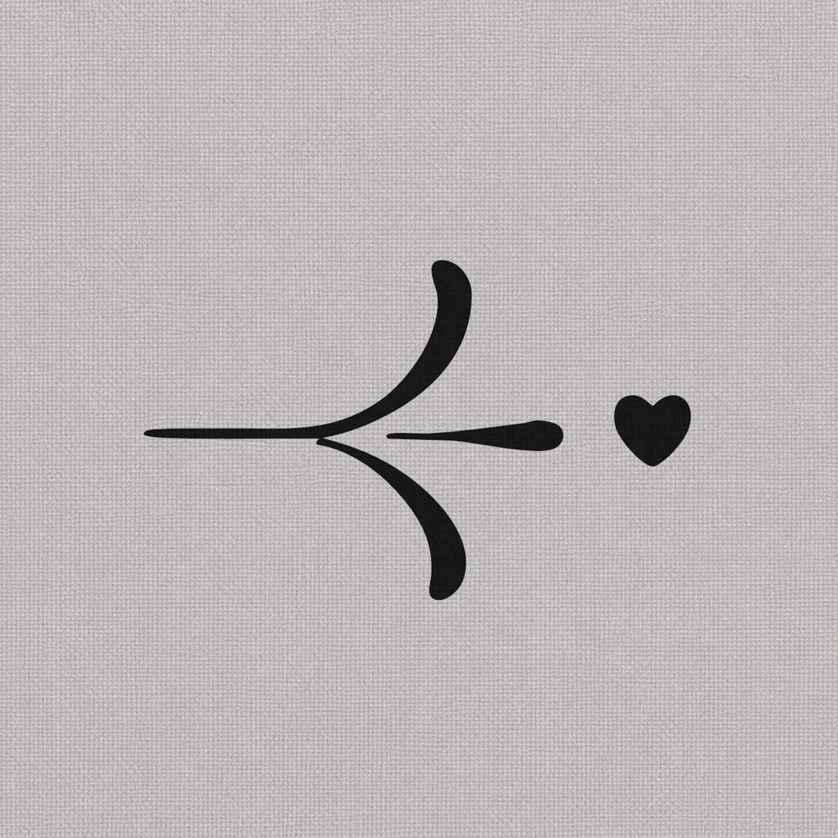 Floral temporary tattoos featuring a flower design with a heart center
