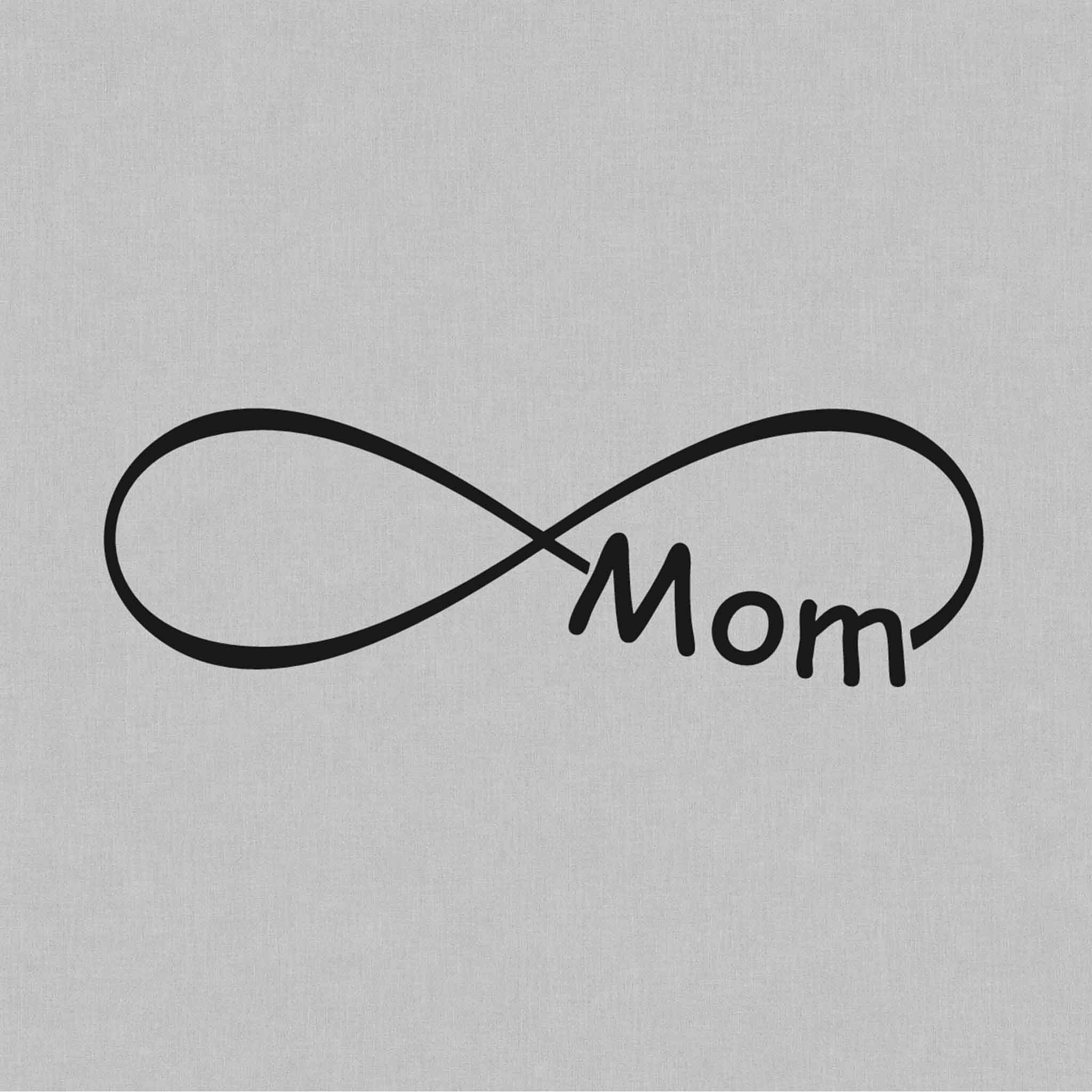 Infinity & Mom script meaningful temporary tattoo design