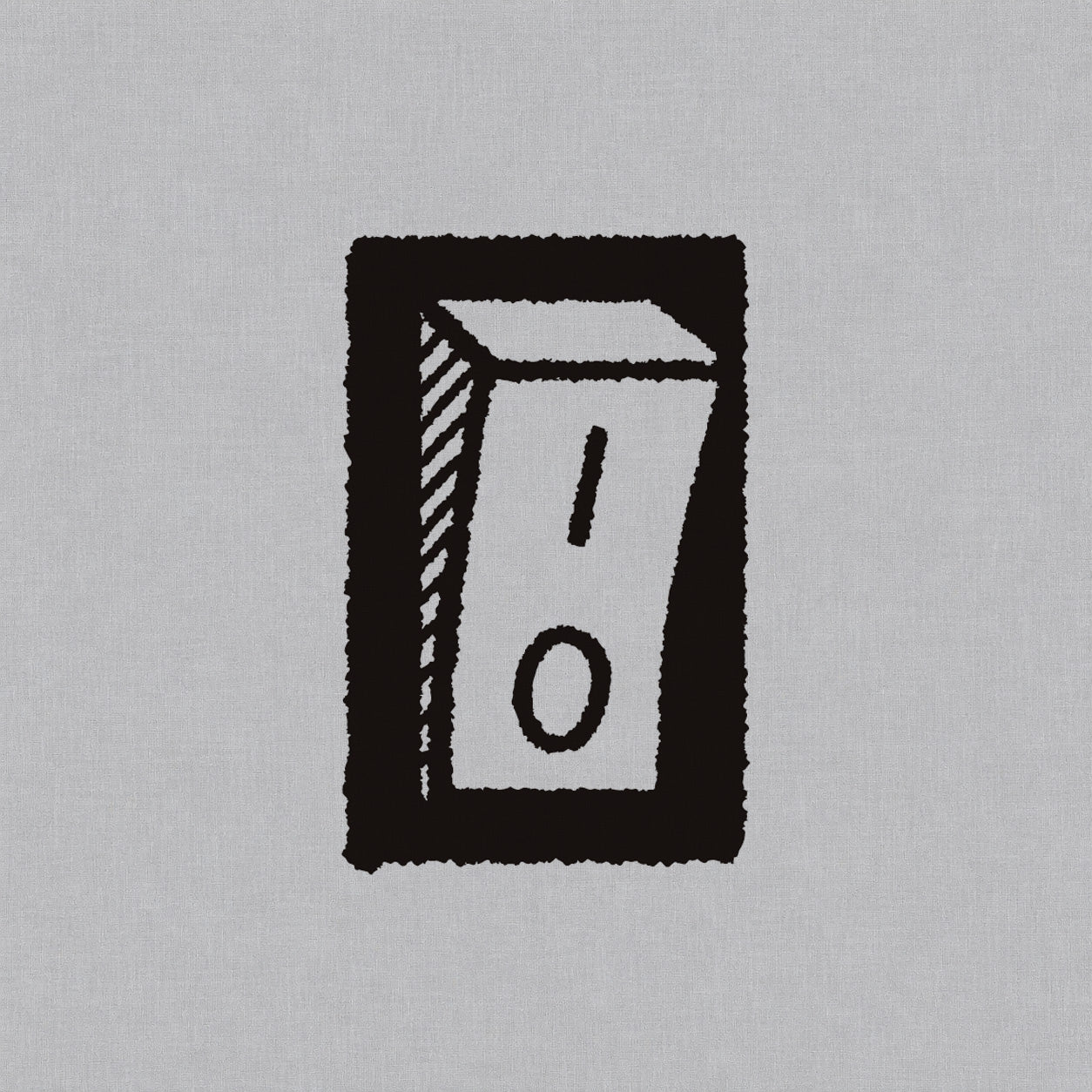 Temporary tattoo design featuring a bold on and off switch icon with I and O symbols.