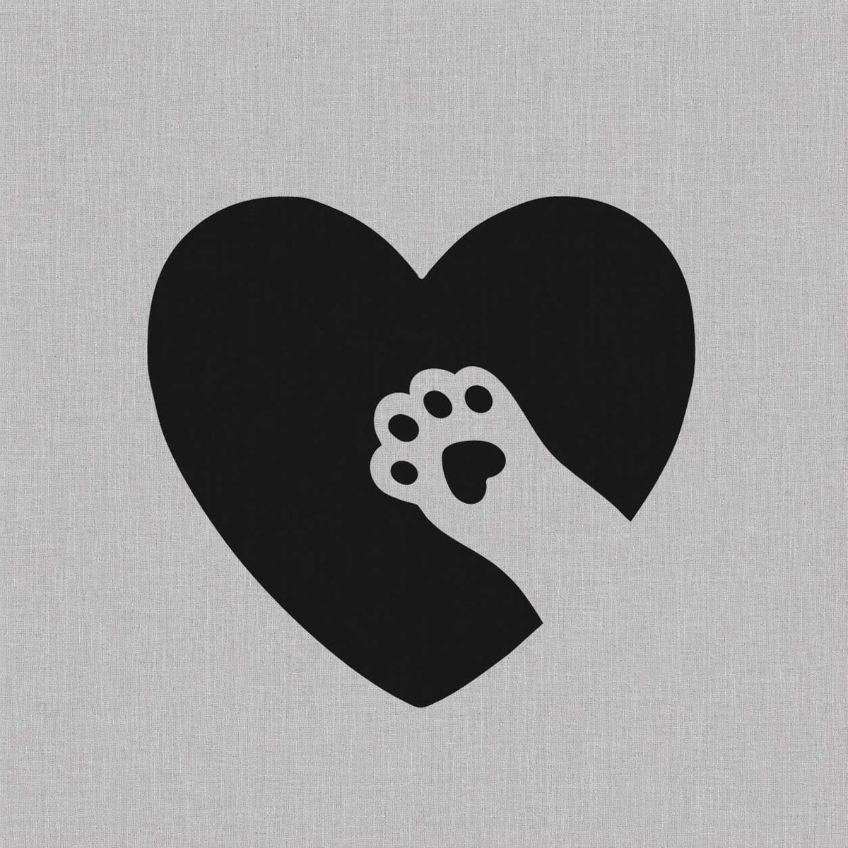 Paw print temporary tattoos featuring a heart design with a pet paw symbol
