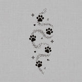 Paw Print Trail Herbal Semi Permanent Tattoos