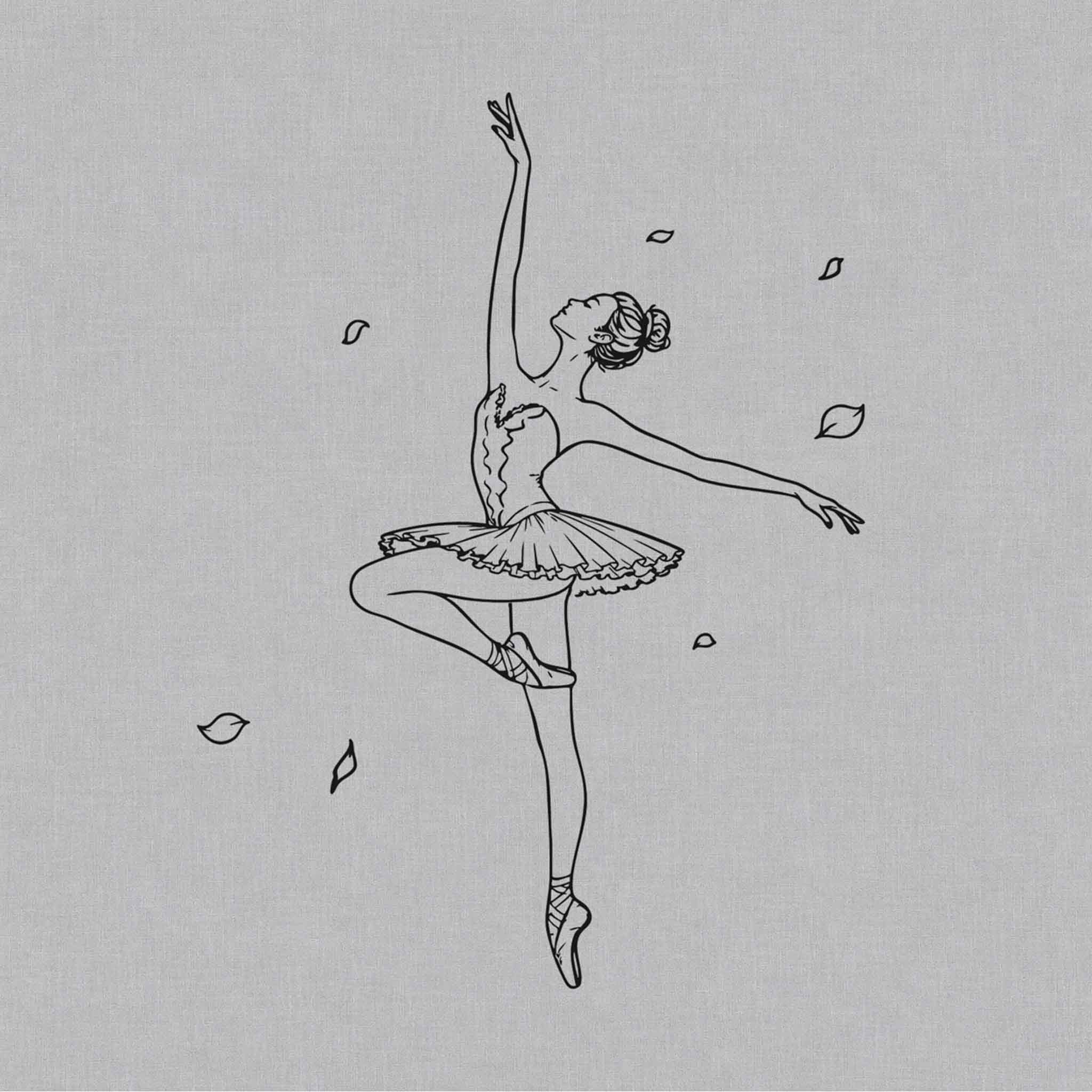 ballerina semi permanent tattoo design