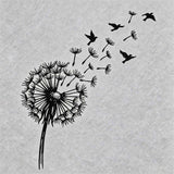Dandelion & Birds Herbal Semi-Permanent Temporary Tattoo