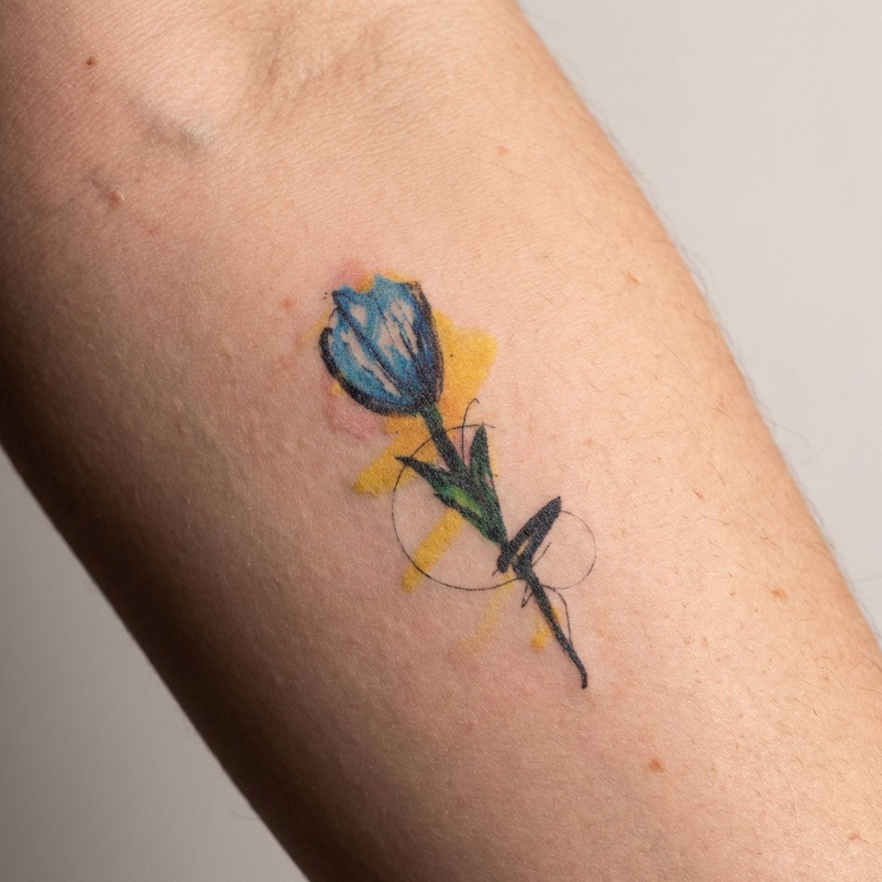 Matte finish temporary tattoos with soft natural look