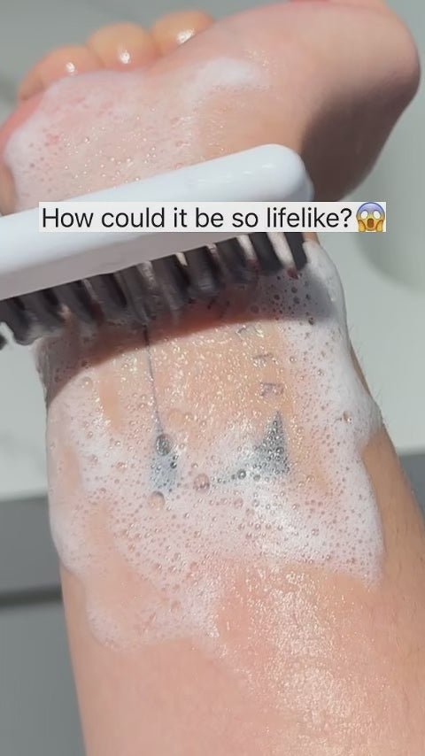 Close-up product showcase of tattoo stickers, featuring detailed patterns and print quality, clean background highlighting the design details.