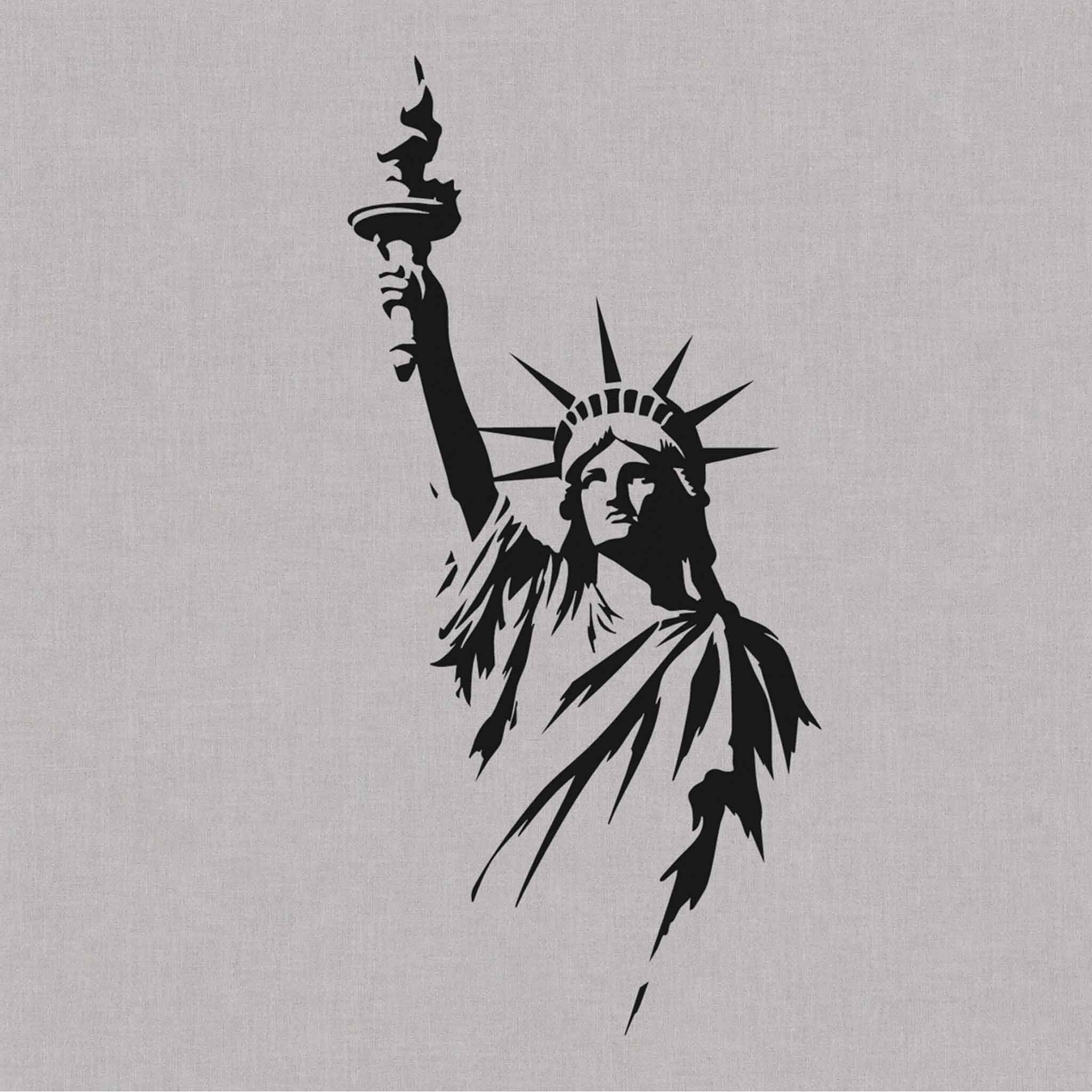 statue of liberty semi permanent tattoo design